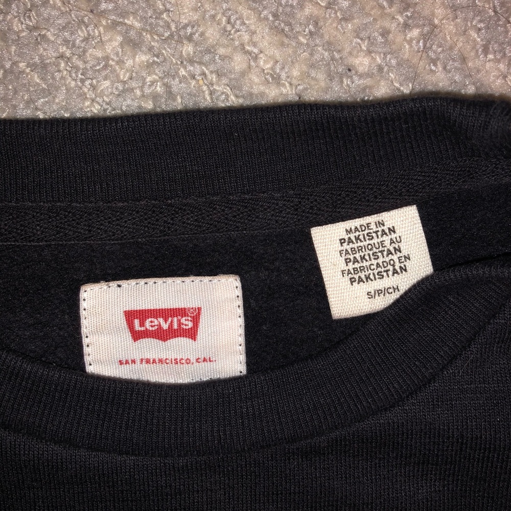 🔮5 for 💲30 levis black crew neck sweatshirt - Picture 4 of 5